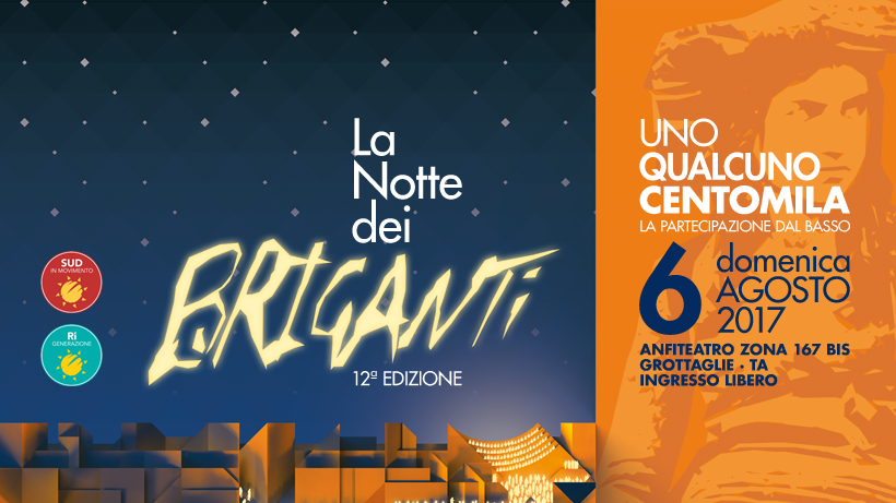 Il 6 Agosto Grottaglie ospita la XII Edizione de “La Notte dei Briganti”